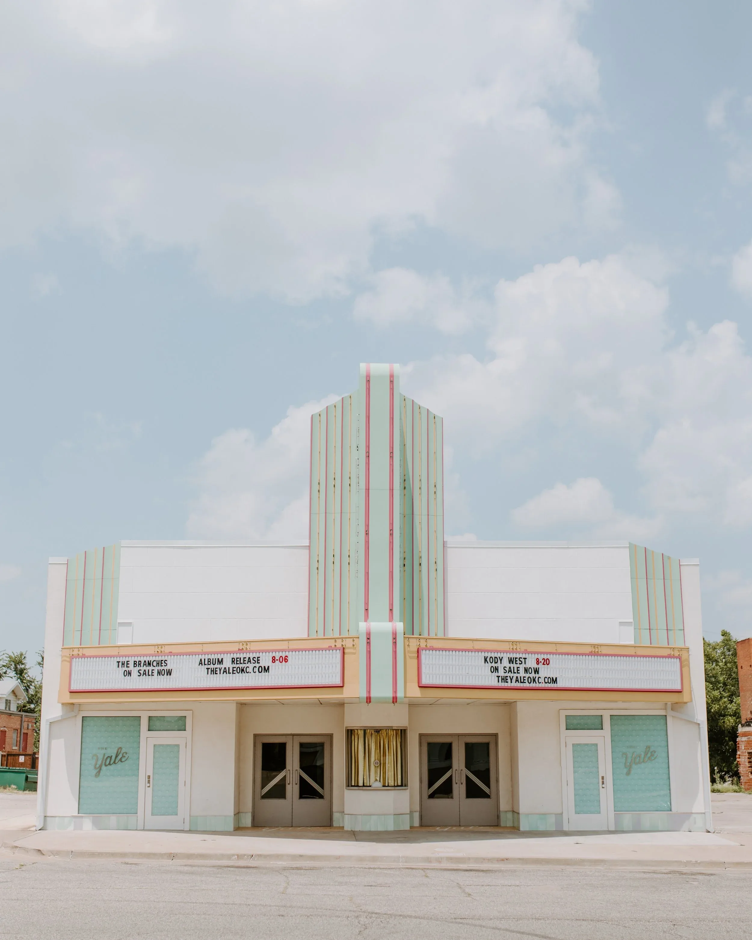 The Yale Theater business background image